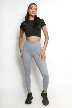 High Waisted Sports Energy Leggings - Lexi - Storm Desire