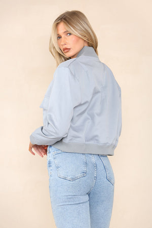 Pocket Bomber Jacket - Aria - Storm Desire