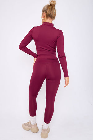 Active Top And Legging Energy Gym Set - Sadie - Storm Desire
