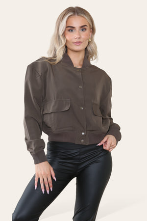 Pocket Bomber Jacket - Aria - Storm Desire