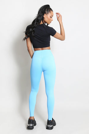 High Waisted Sports Energy Leggings - Lexi - Storm Desire