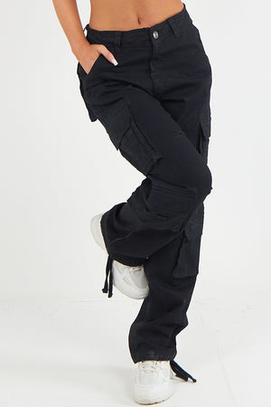 Cargo Combat Baggy Jeans - Kennedi - Storm Desire