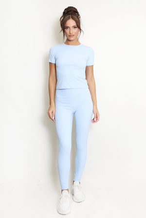 Athleisure T-shirt And Leggings Set - Oakley - Storm Desire