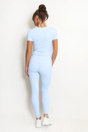 Athleisure T-shirt And Leggings Set - Oakley - Storm Desire
