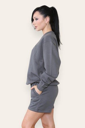 Los Angeles Sweatshirt & Shorts Set - Maci - Storm Desire