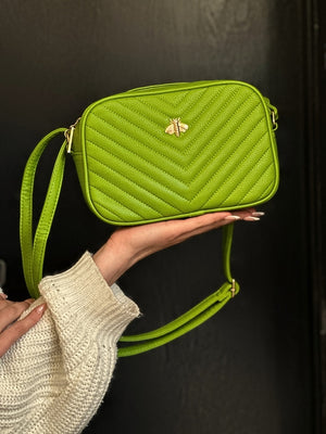 Round Quilted Bee Crossbody Bag - Blake - Storm Desire