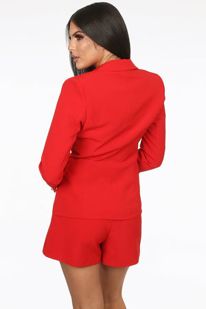 Attentif Golden Button Double Breast Blazer - Eden - Storm Desire