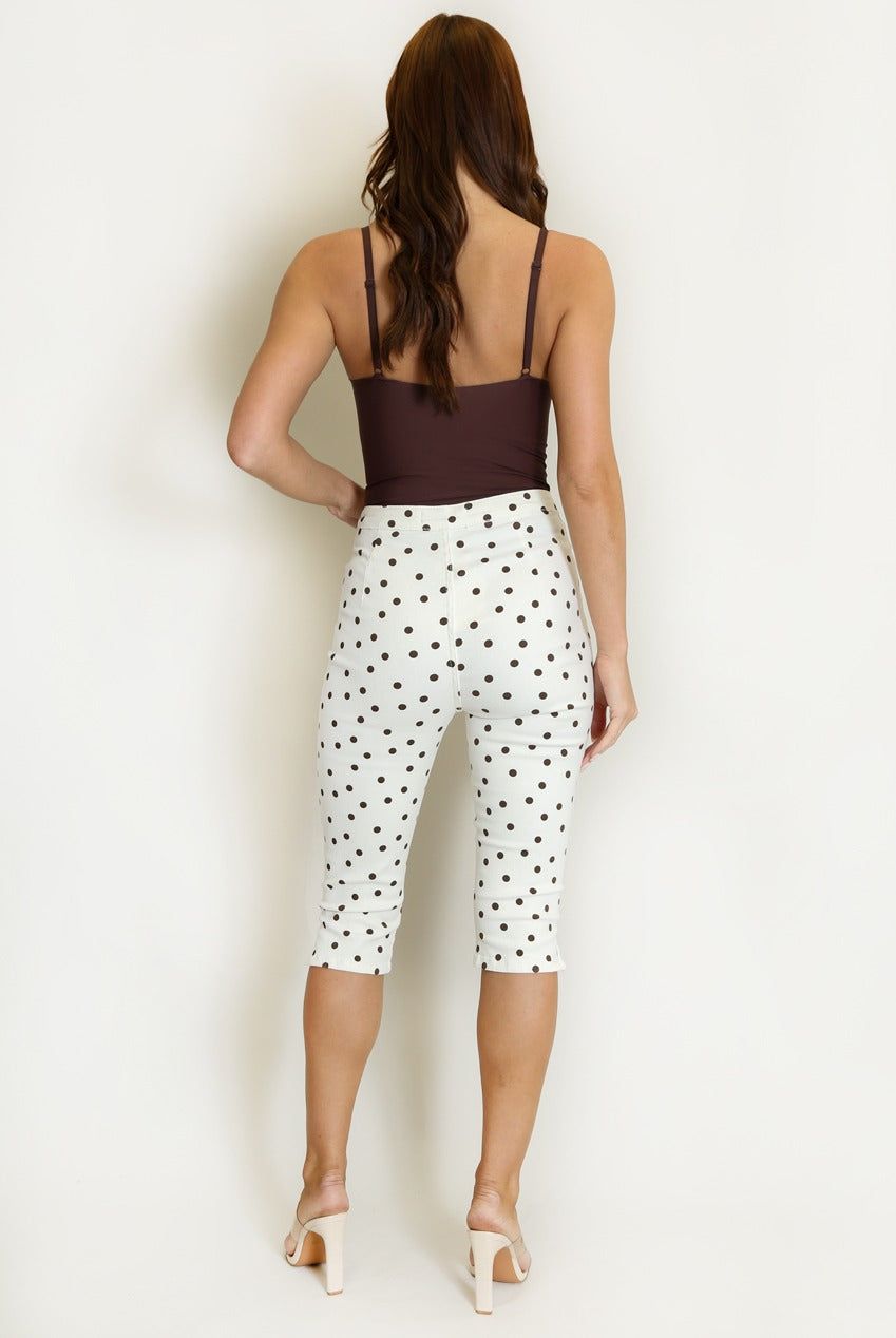 Polka Dot Capri Jegging - River