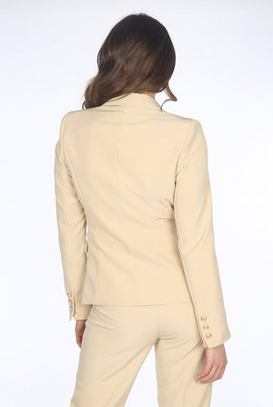 Attentif Golden Button Double Breast Blazer - Eden - Storm Desire