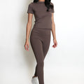 Athleisure T-shirt And Leggings Set - Oakley