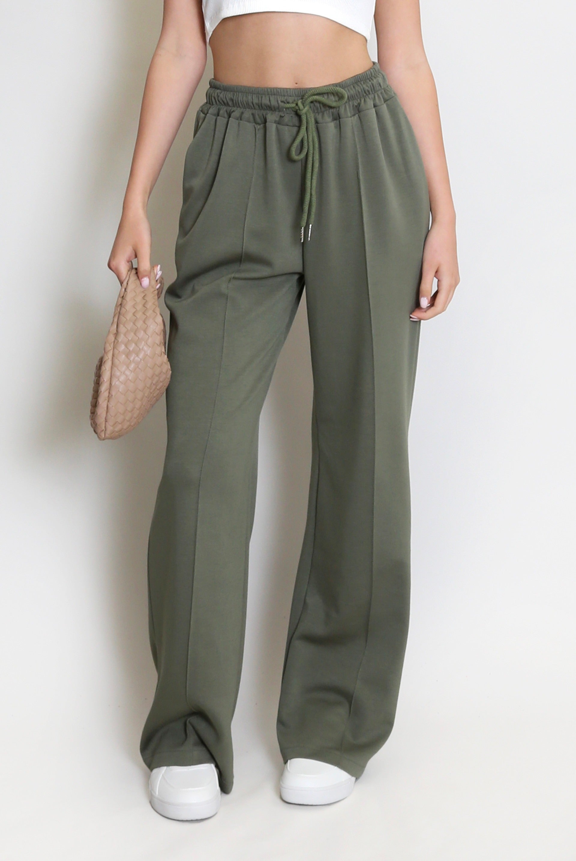 Elasticated Wide Leg Joggers - Faith - Storm Desire