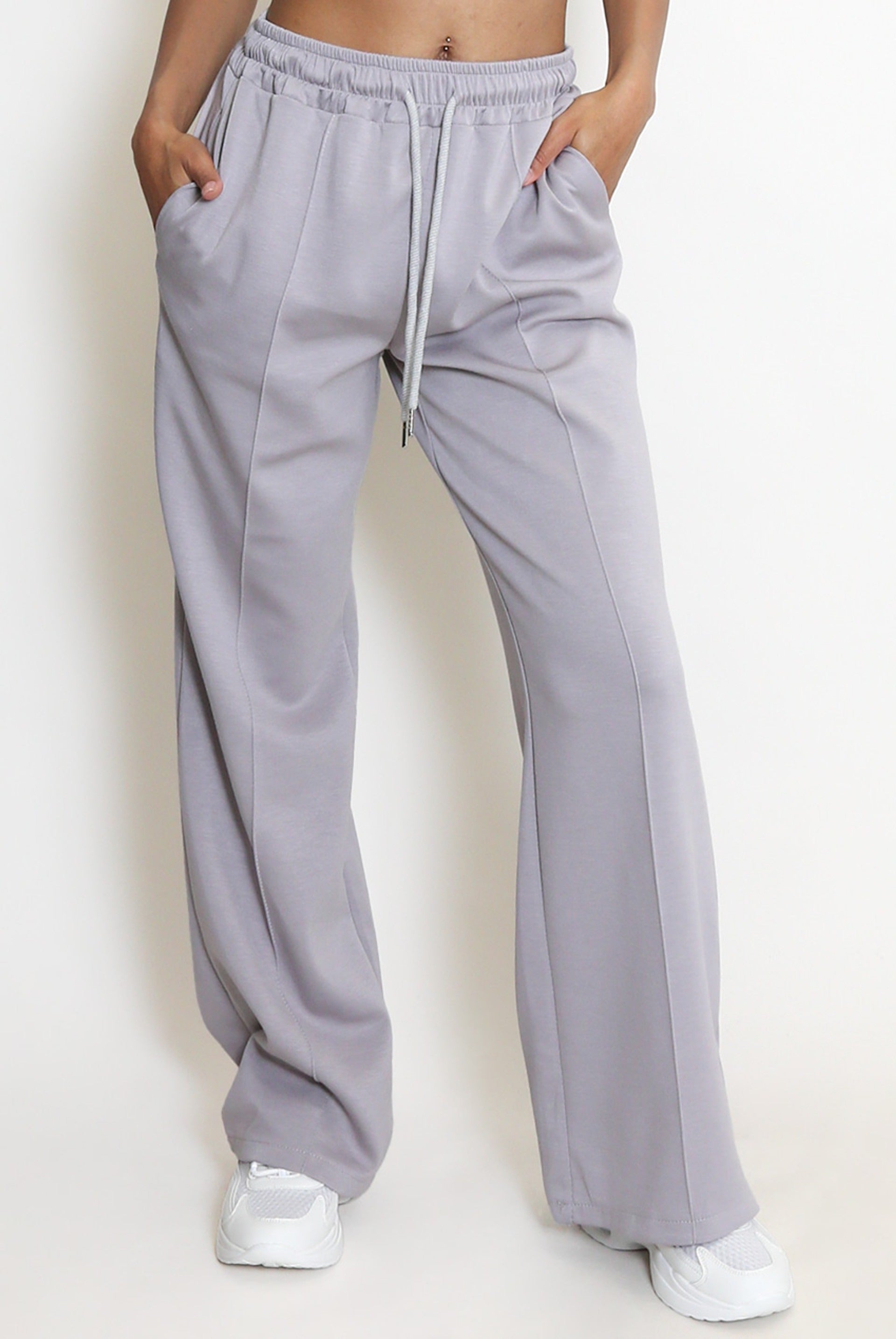 Elasticated Wide Leg Joggers - Faith - Storm Desire