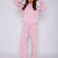 Acid Wash Crucifix Cross Hooded Tracksuit - Kayla