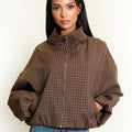 Lightweight Check Jacket - Celeste