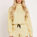 Polka Dot Zip UP Jacket - Noa