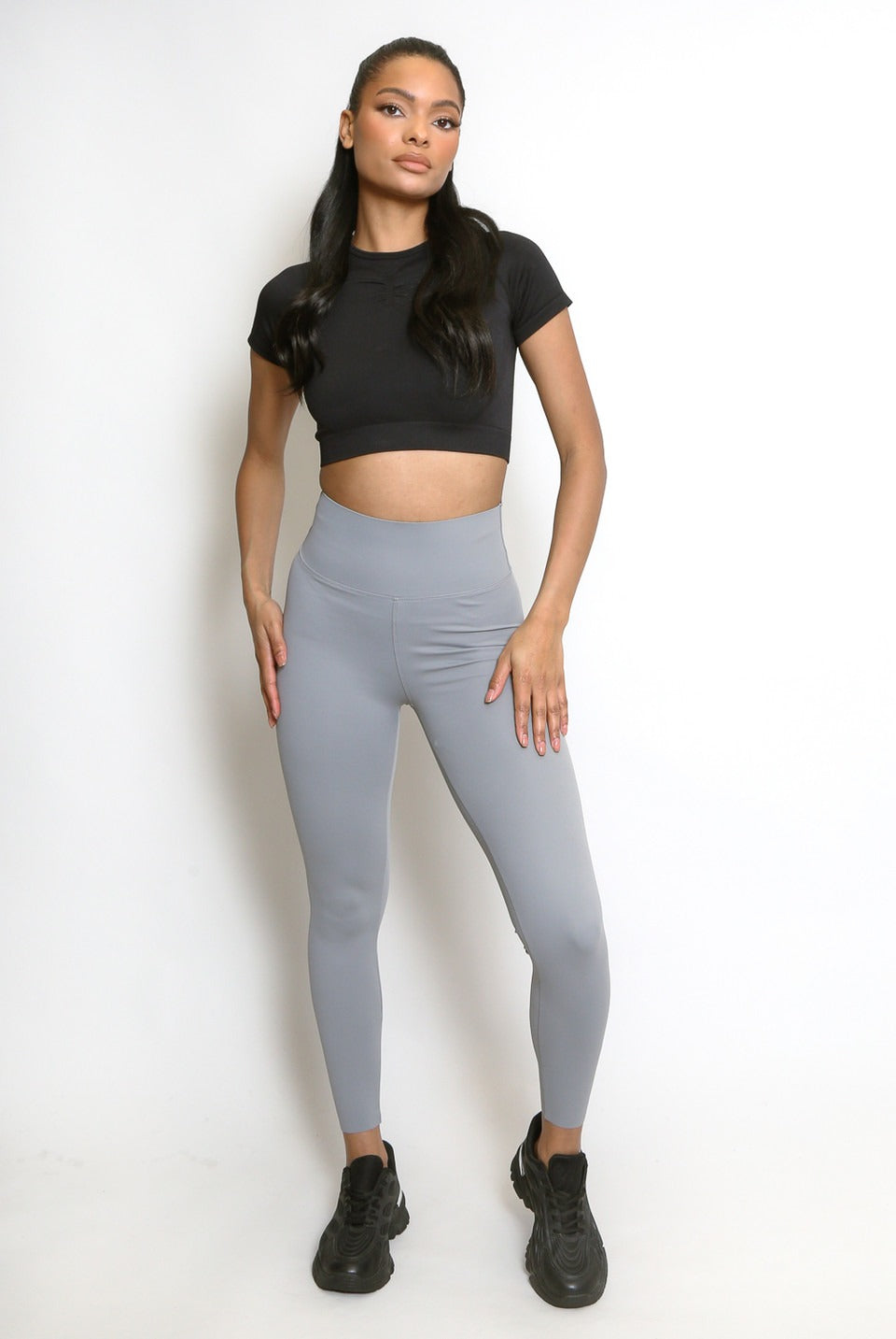High Waisted Sports Energy Leggings - Lexi - Storm Desire