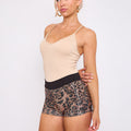 Sequin Leopard Hot Pants - Luciana - Storm Desire