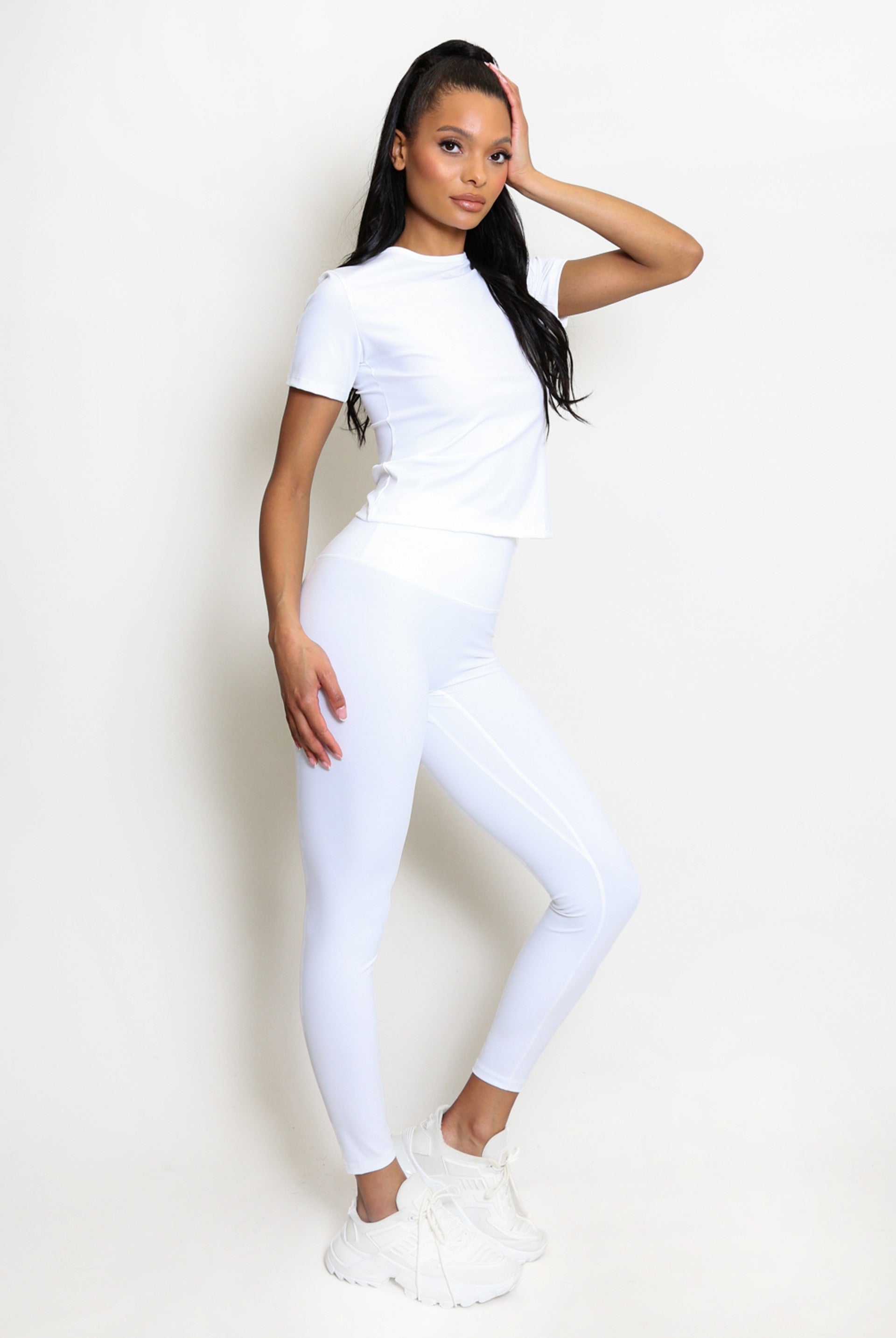 Athleisure T-shirt And Leggings Set - Oakley - Storm Desire