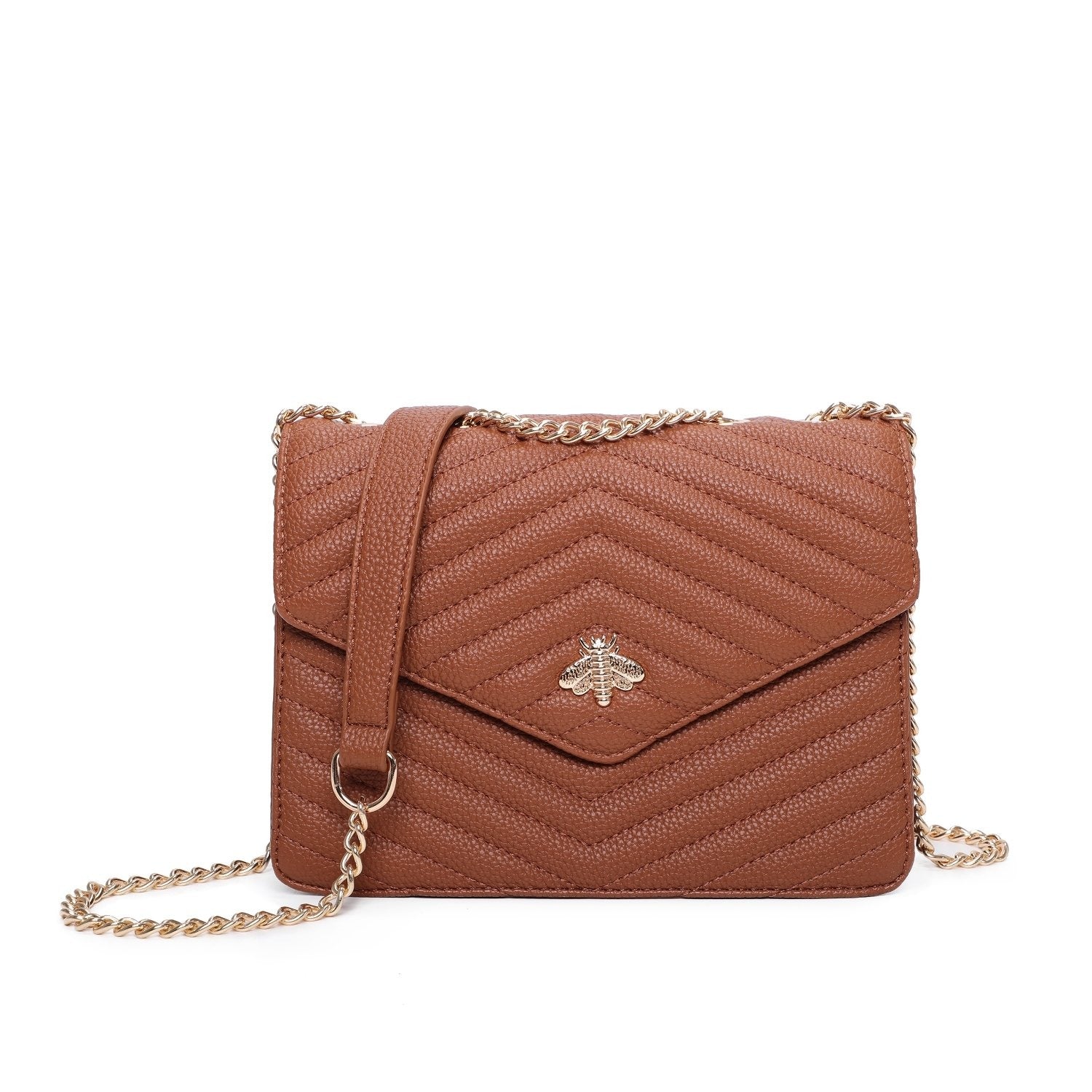 Square Quilted Bee Crossbody Bag - Kimberly - Storm Desire