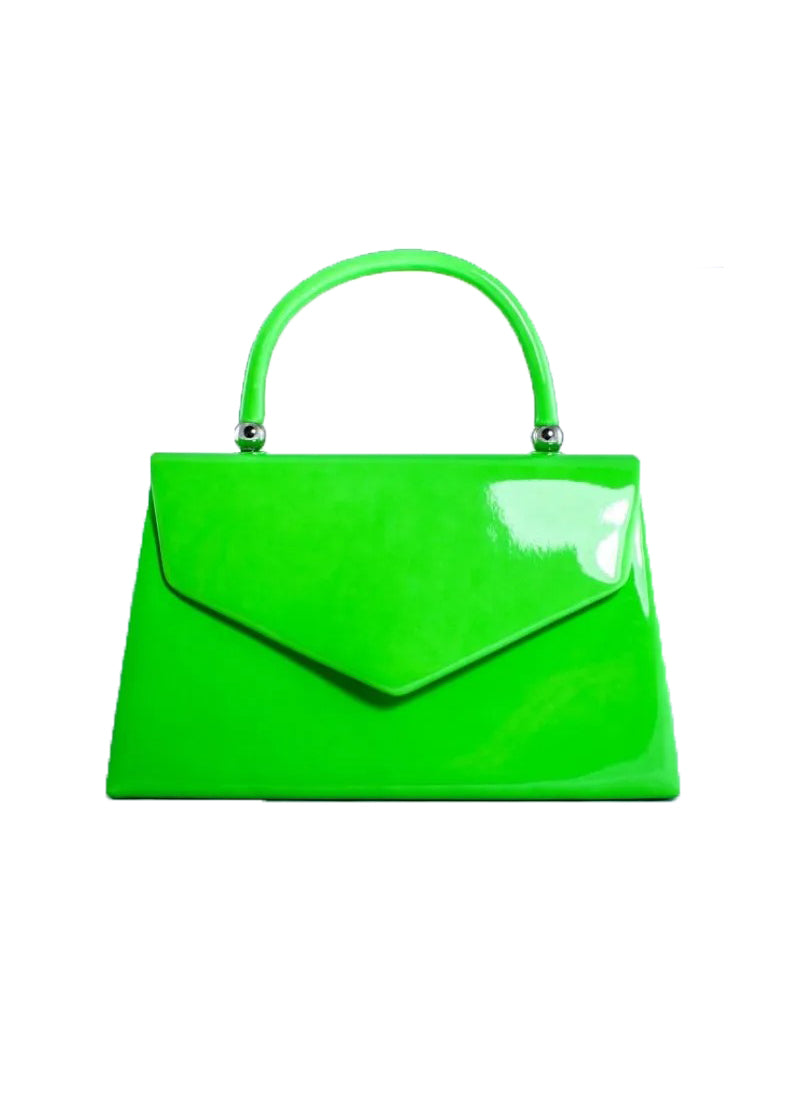 Shiny Patent PU Top Handle Mini Bag - Shelby - Storm Desire