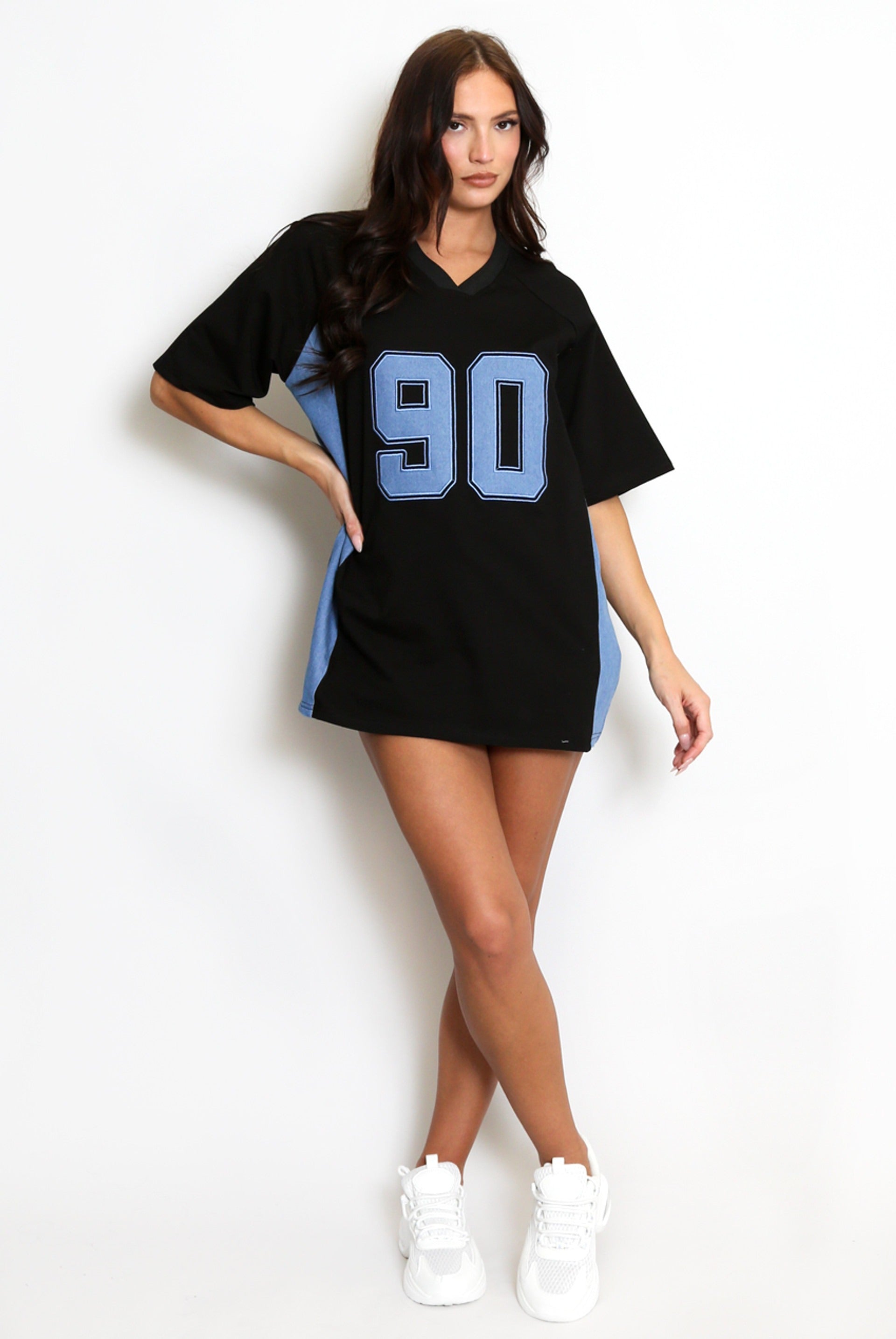 Denim Insert 90 Baseball Top - Elliott