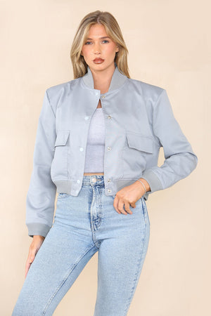 Pocket Bomber Jacket - Aria - Storm Desire