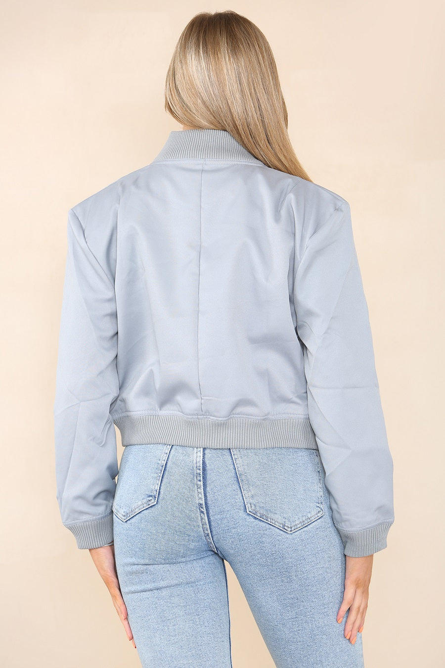 Pocket Bomber Jacket - Aria - Storm Desire