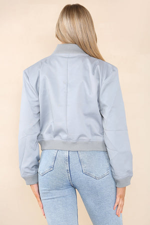 Pocket Bomber Jacket - Aria - Storm Desire