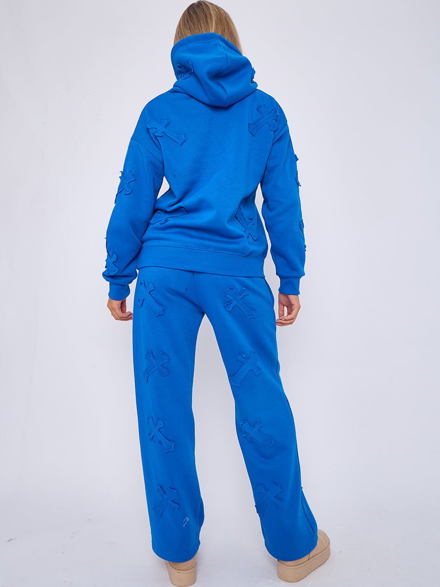 Back In Baggy Crucifix Cross Hooded Tracksuit - Kayla