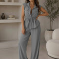 Two Piece Tie Waist Summer Co-ord Set - Blake