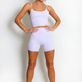 Active Strappy Crop Top And Shorts Set - Inaya
