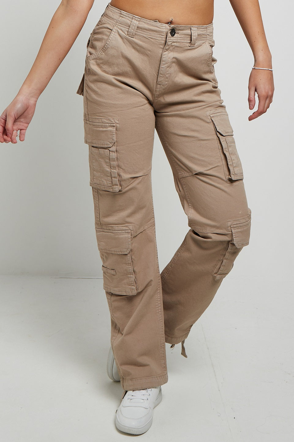 Cargo Combat Baggy Jeans - Kennedi - Storm Desire