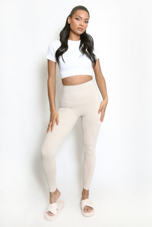 High Waisted Sports Energy Leggings - Lexi - Storm Desire