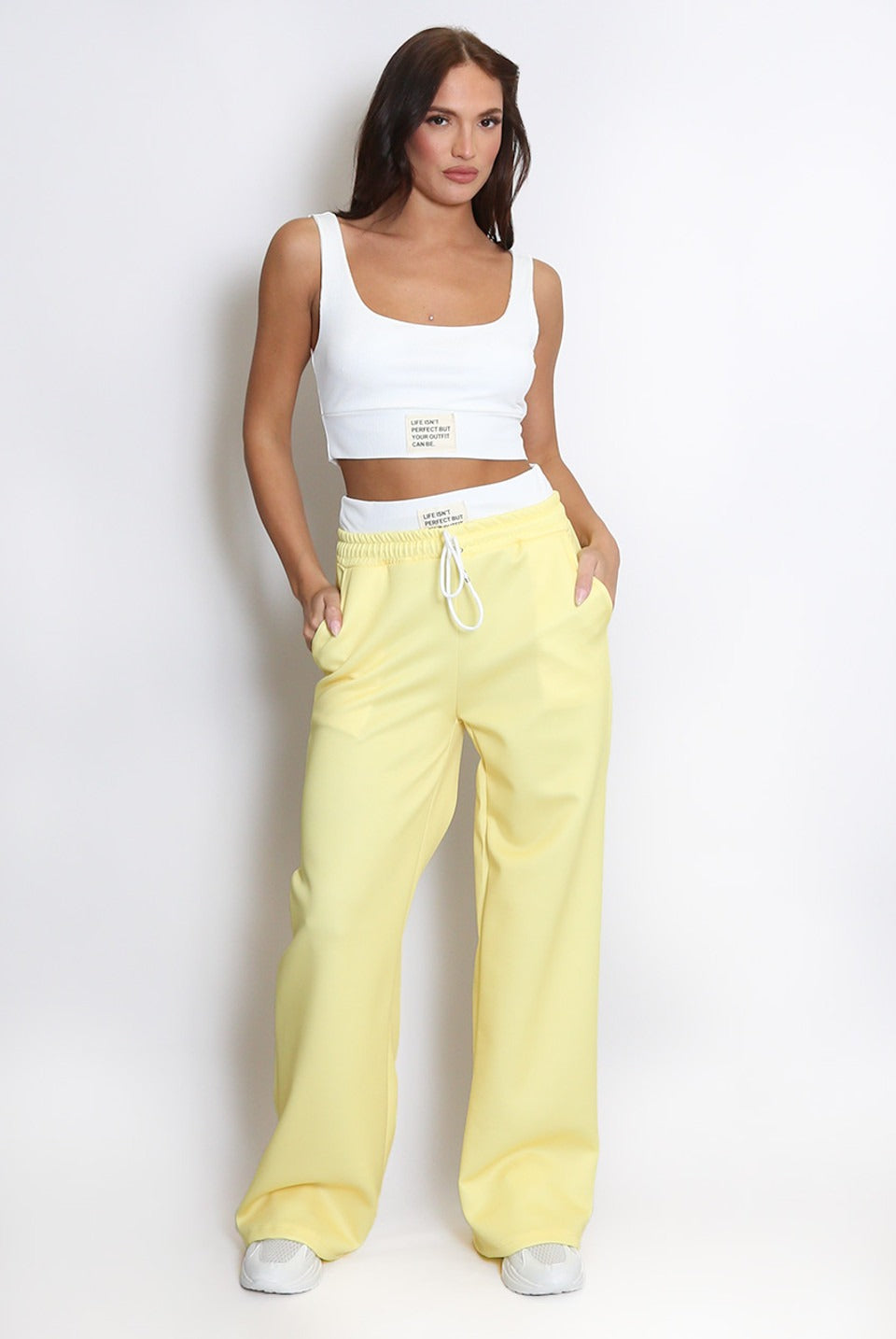 Contrast Bralet and Trouser Set - Kaitlyn