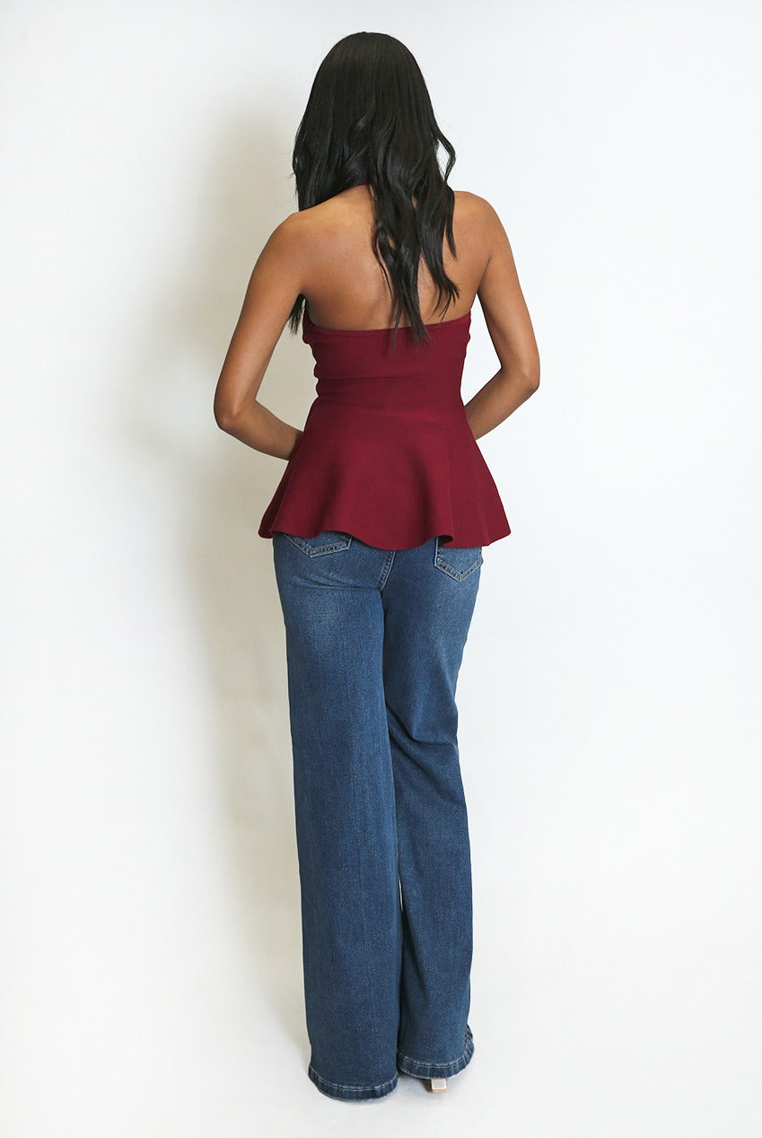 Fine Knit Halter Neck Top - Berkley