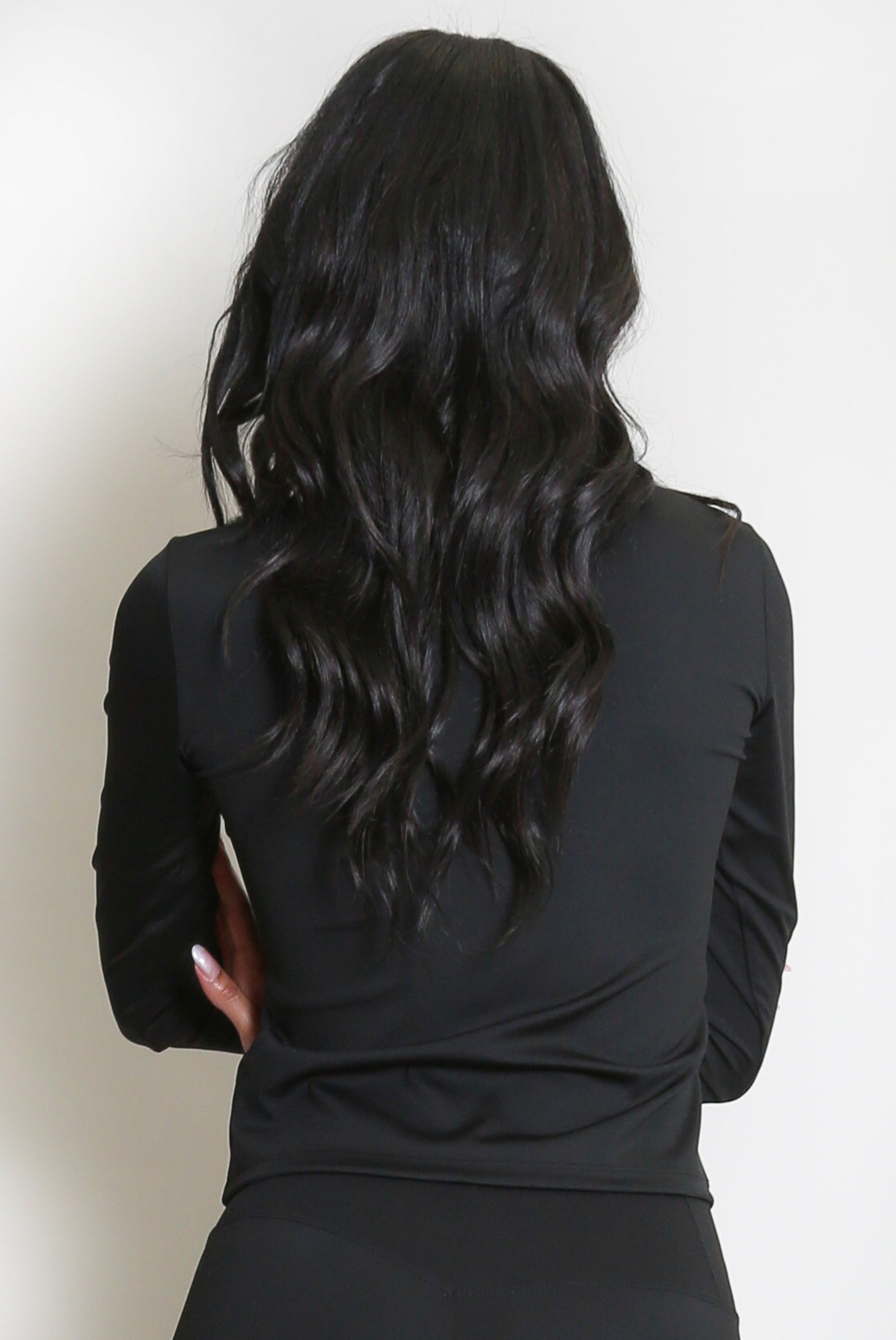 Long Sleeve Ath Leisure Top - Briella - Storm Desire
