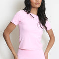 Crew Neck Active Ath Leisure T-Shirt - Helen - Storm Desire