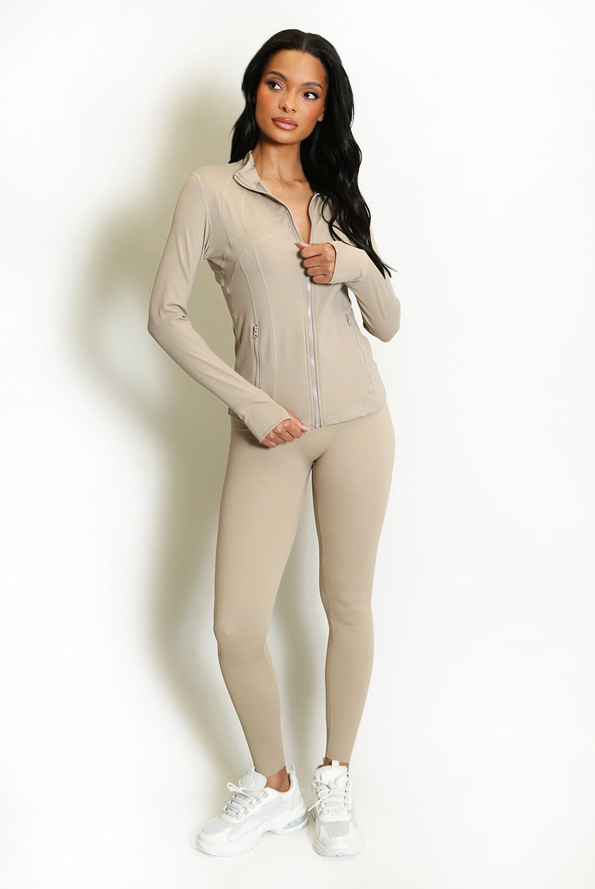 Sculpted Gym Jacket Legging Set Maeve