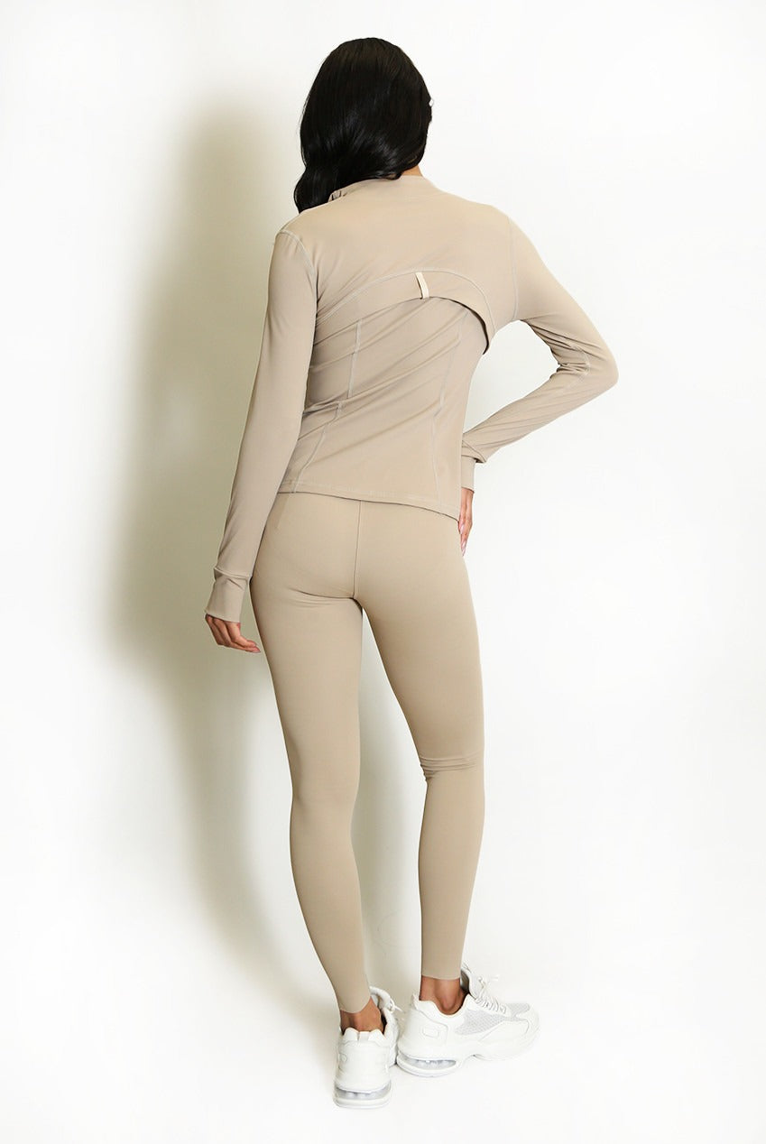 Sculpted Gym Jacket And Legging Set - Maeve