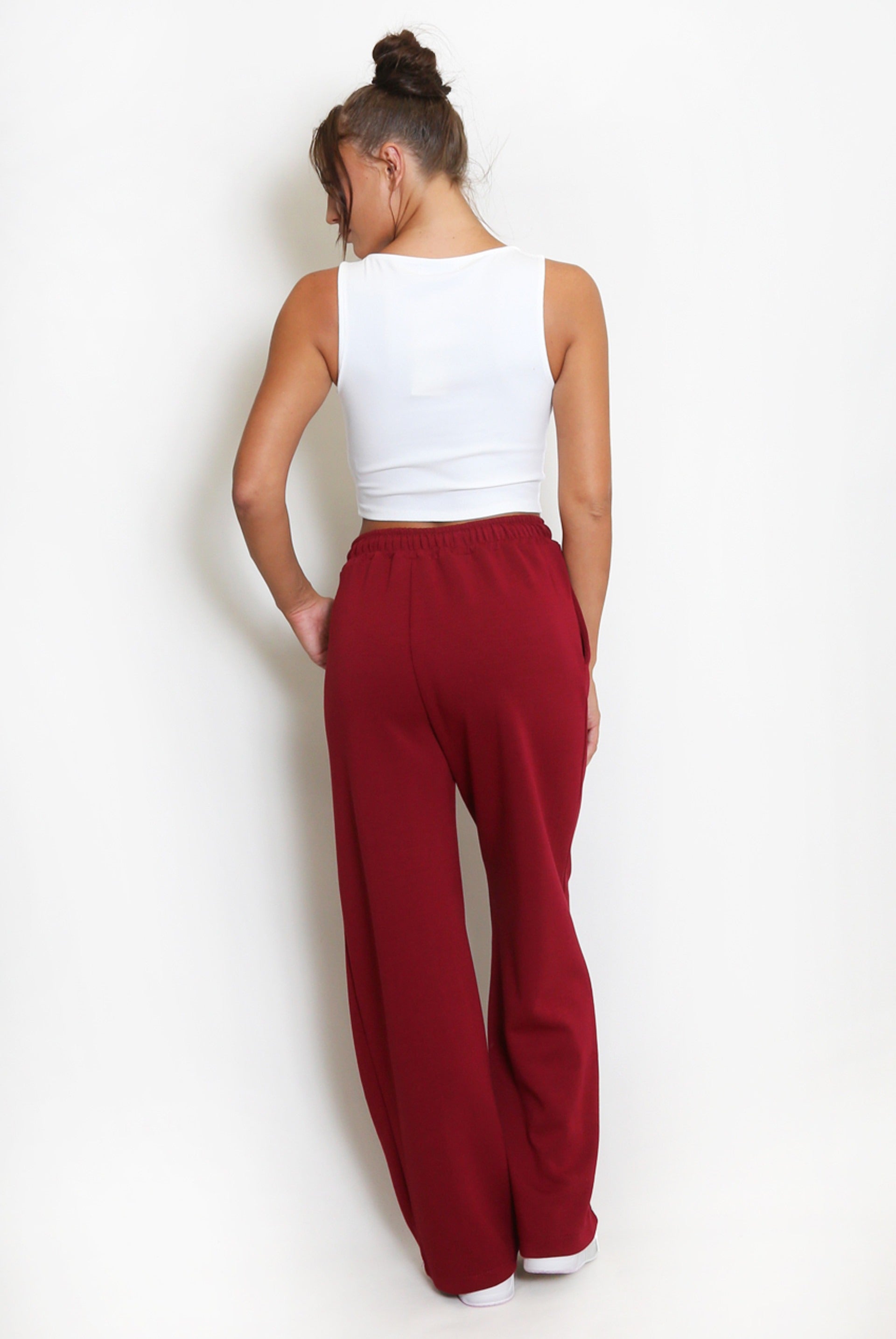 Elasticated Wide Leg Joggers - Faith - Storm Desire