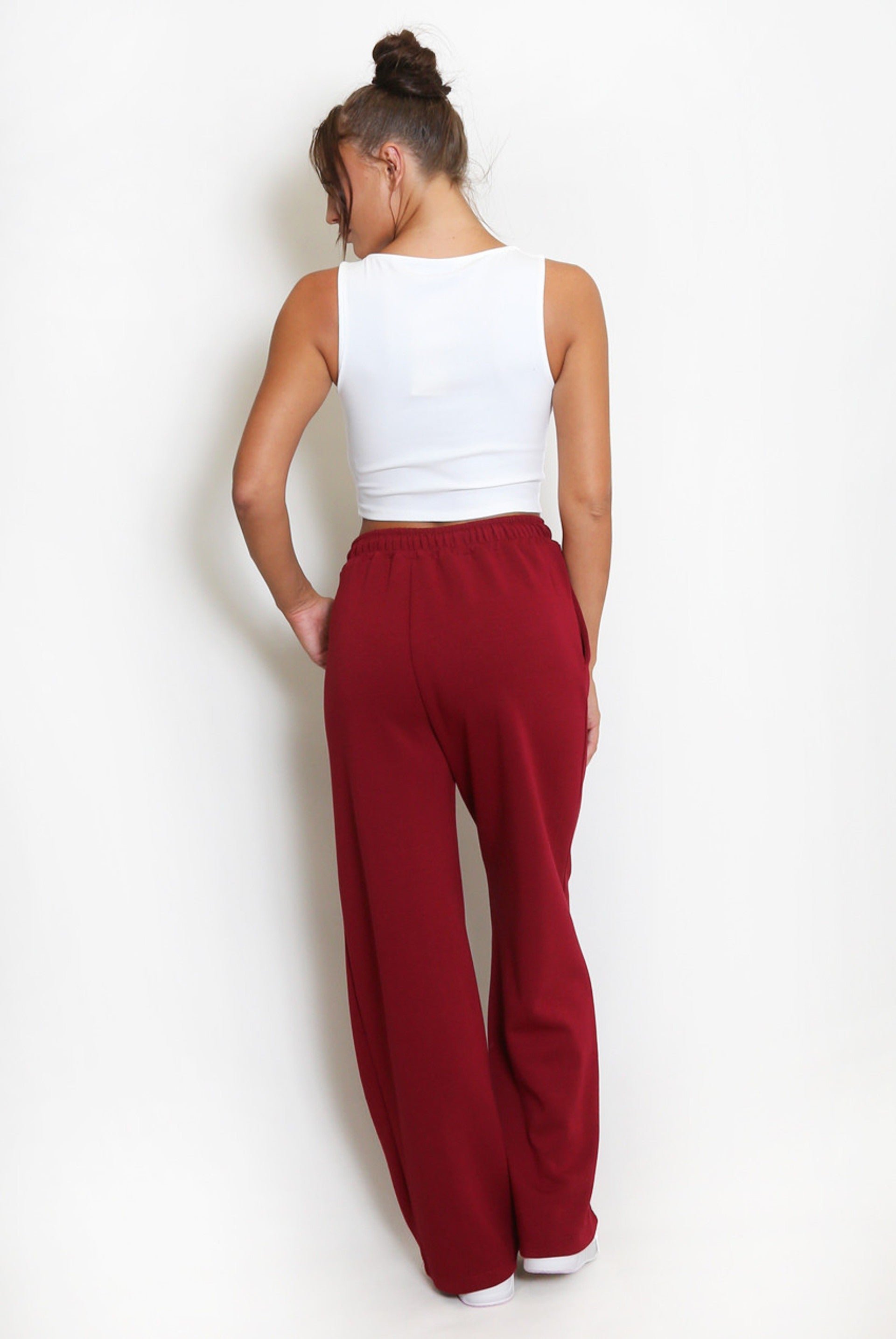 Elasticated Wide Leg Joggers - Faith