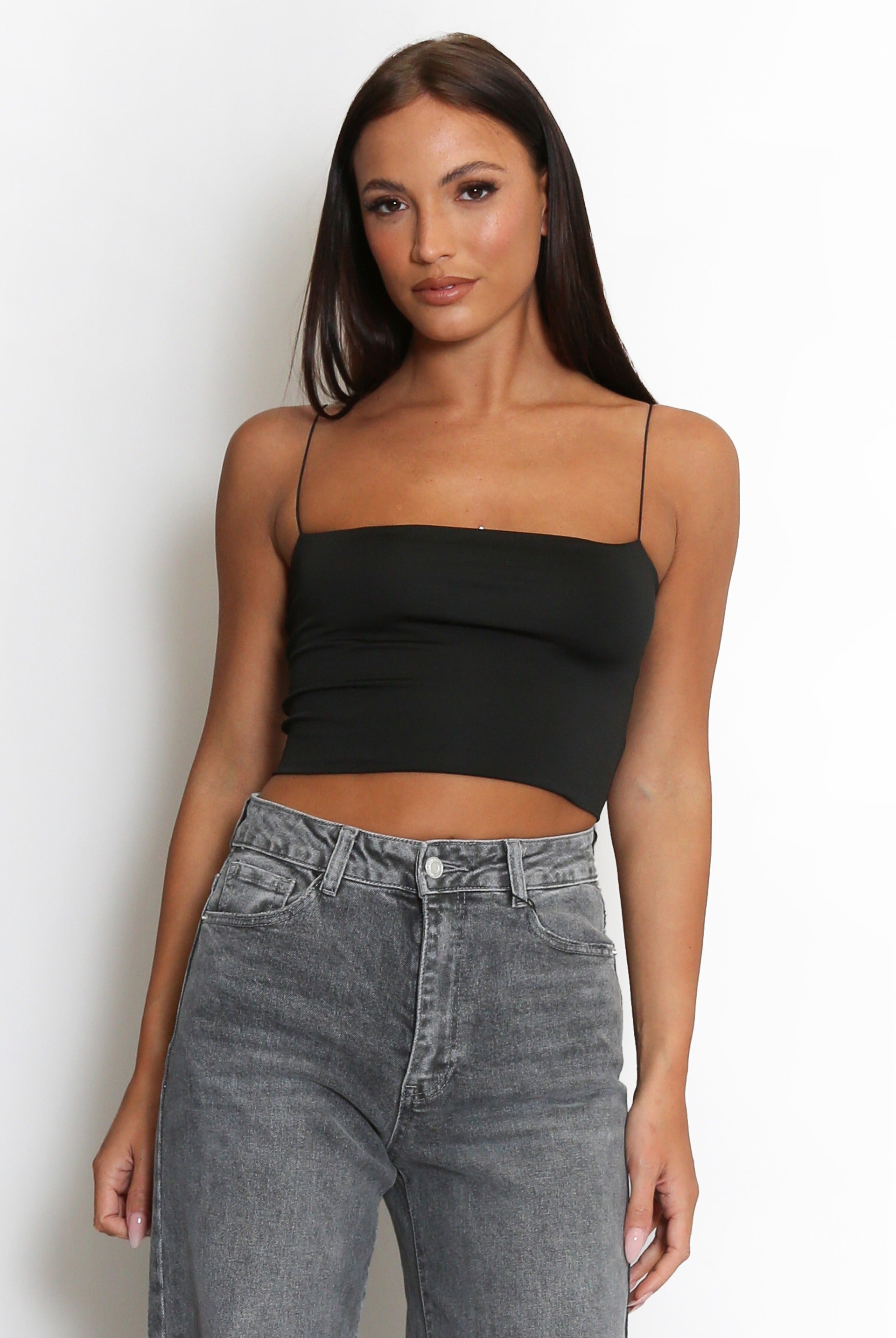 Strappy Cropped Cami Top - Miranda - Storm Desire