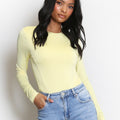 Long Sleeve Plain Bodysuit - Stephanie