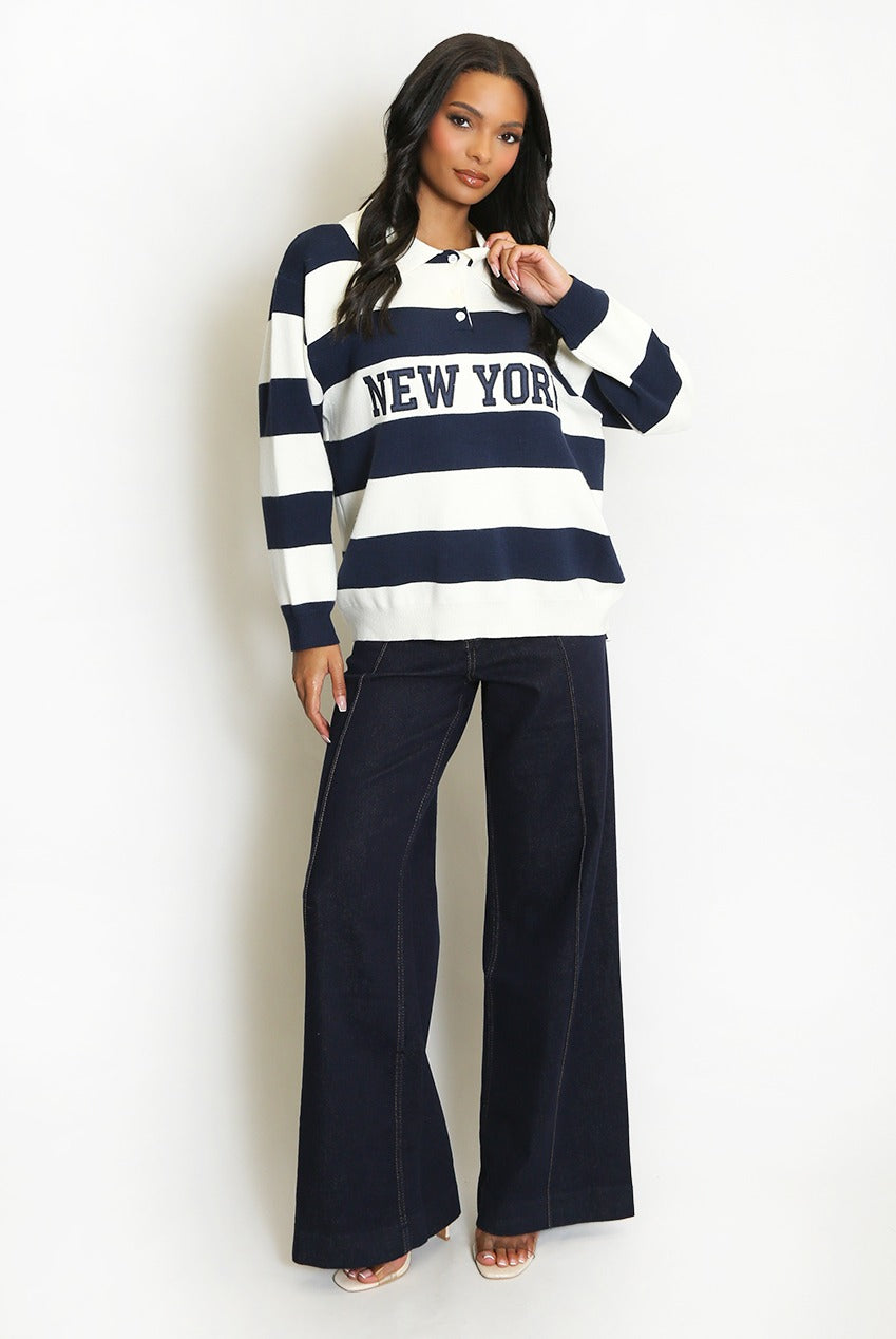 Striped New York Jumper - Lettie