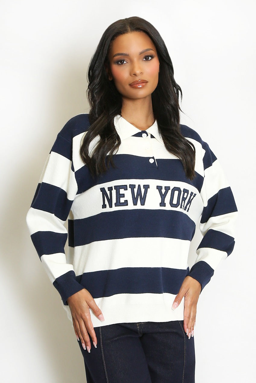 Striped New York Jumper - Lettie