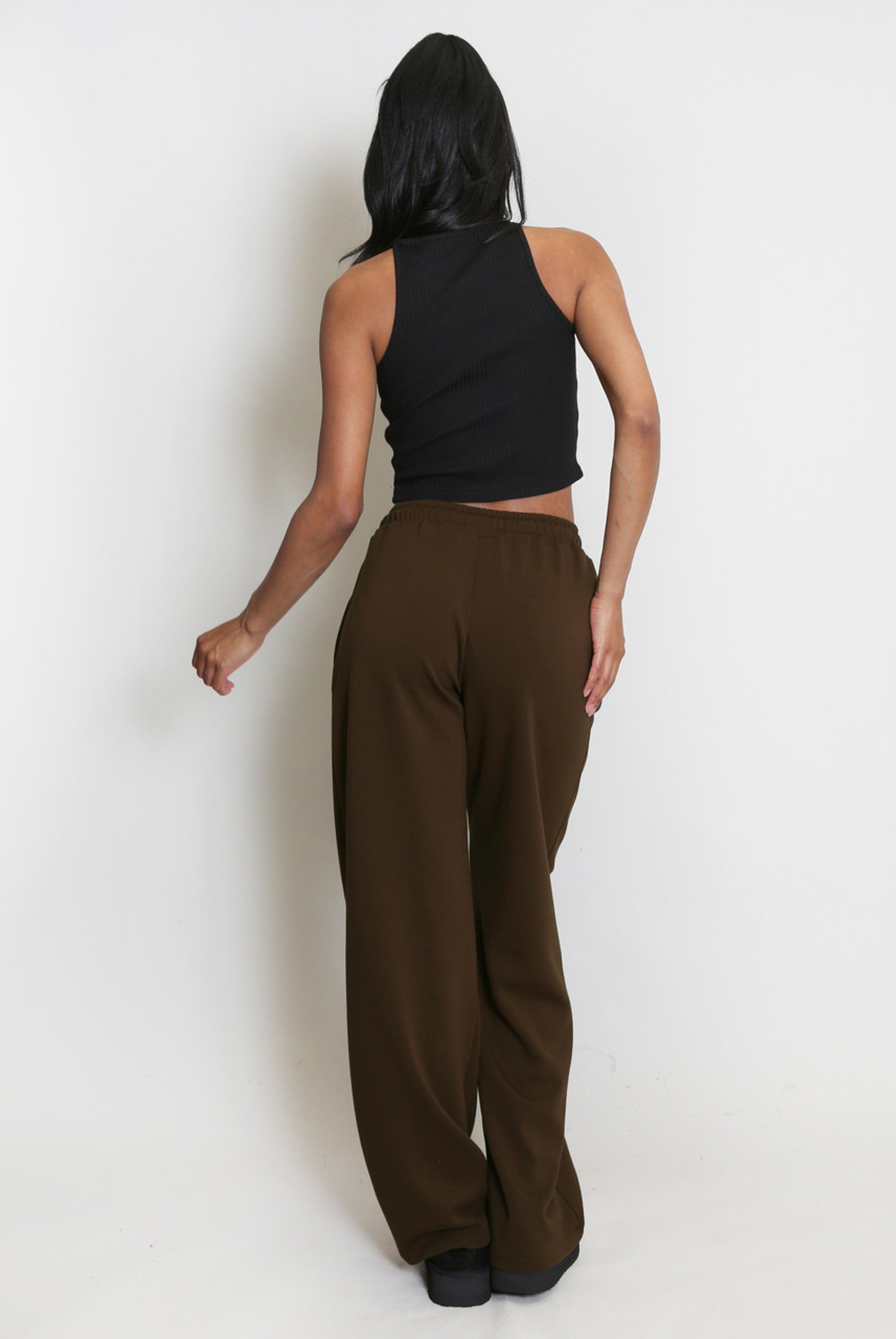 Elasticated Wide Leg Joggers - Faith