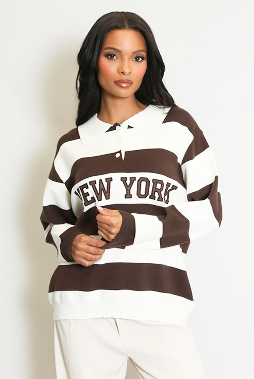 Striped New York Jumper - Lettie