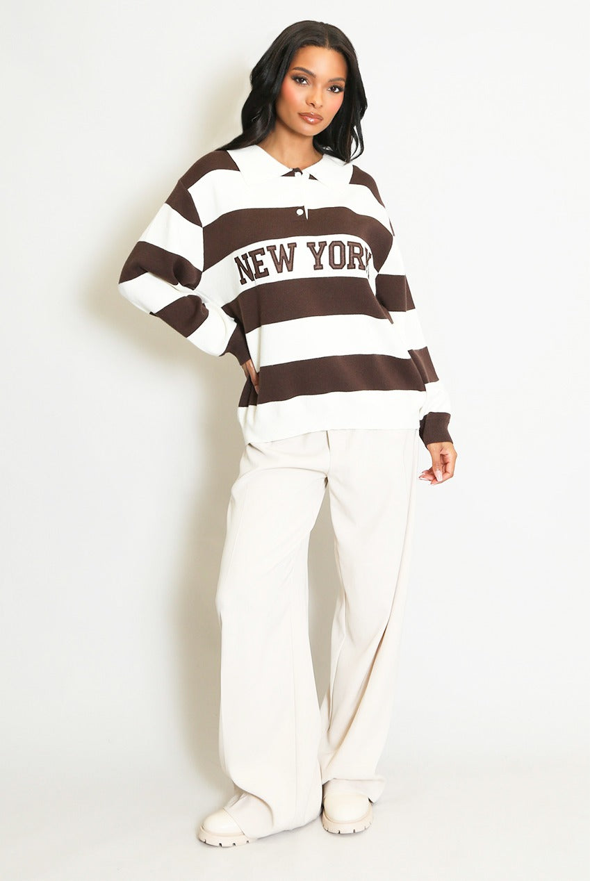 Striped New York Jumper - Lettie
