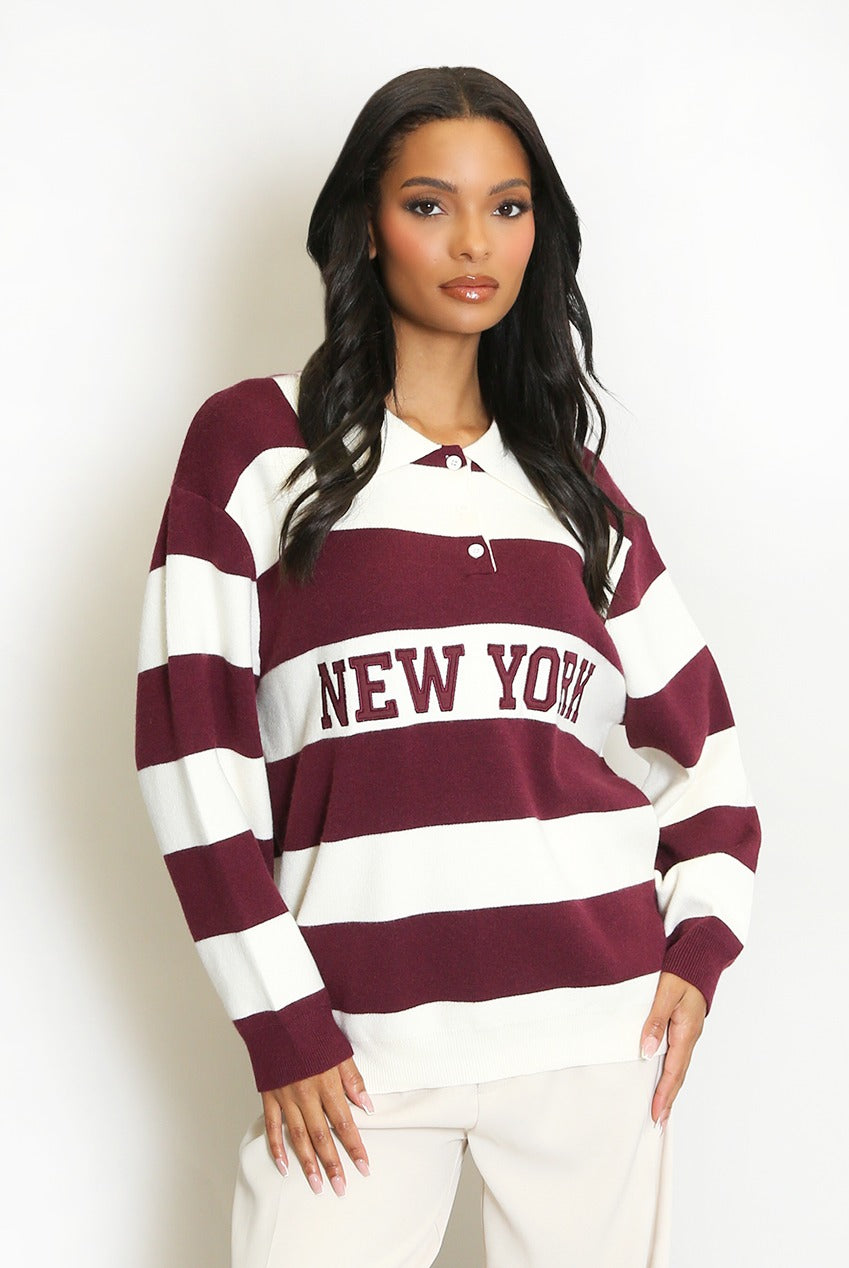 Striped New York Jumper - Lettie