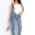Straight Fit Embellished Jeans - Liana - Storm Desire